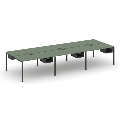 Бенч-система на 6 мест с подвесными тумбами Concept CN.DRS-142 фото 2