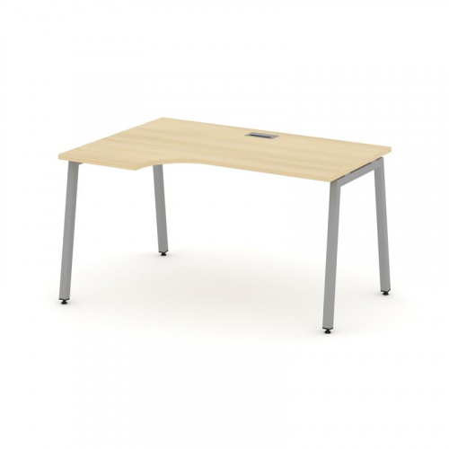 Style Project Стол рабочий эргоном. SN-4A.SPA-002(L) Белый/Металл Антрацит 1580*600/980*750 фото 5