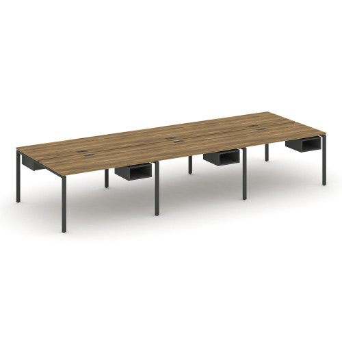 Бенч-система на 6 мест с подвесными тумбами Concept CN.DRS-142