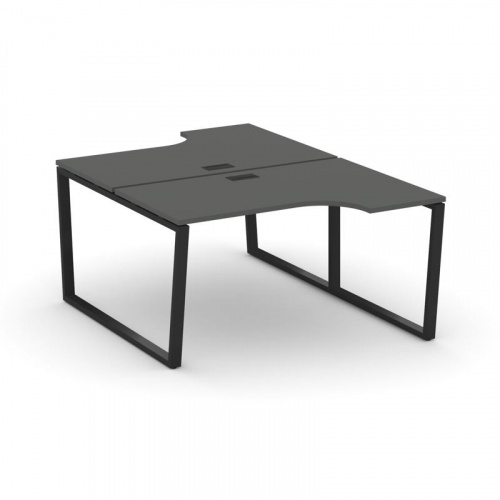 Style Project Рабочая станция эргоном. SN-6T2.DRPA-021 Акация Лорка/Металл Антрацит/Заглушка Пластик фото 8