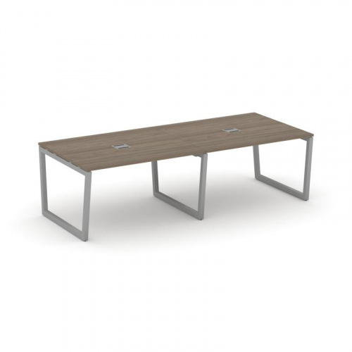 Style Project Стол переговорный SN-5T2.SPRG-042 Акация Лорка/Металл Антрацит/Заглушка Металл Антраци фото 14