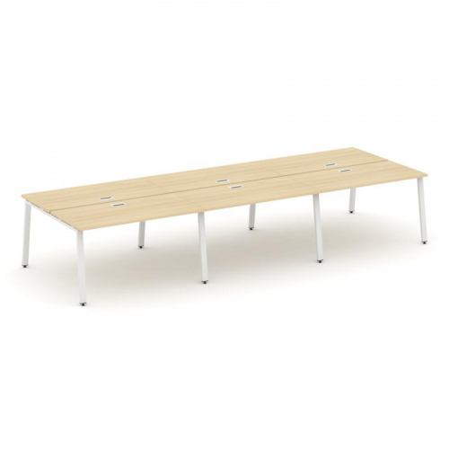 Style Project Рабочая станция 2-х сторон. SN-6A.DRS-061 Дуб Наварра/Металл Белый 2940*1232*750 фото 19