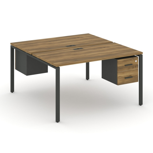 Бенч-система на 2 места с подвесными тумбами Concept CN.DRS-116