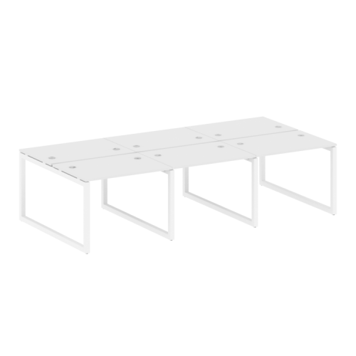 Бенч-система на 6 рабочих мест на О-обр. м/к Metal System Quattro 50БО.СМ-6.1 фото 7