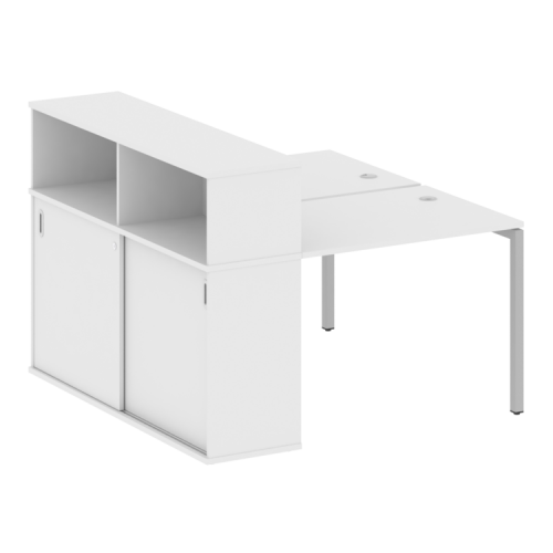 Бенч-система с шкафом-купе на П-обр. м/к Metal System Quattro 40БП.РС-СШК-2.1 фото 4