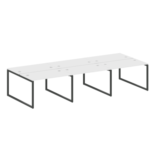 Бенч-система на 6 рабочих мест на О-обр. м/к Metal System Quattro 40БО.СМ-6.2 фото 15