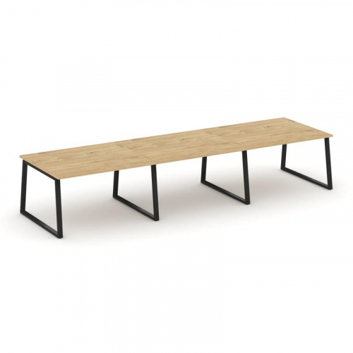 Style Project Стол переговорный SN-6T1.SPRG-053.3 Акация Лорка/Металл Антрацит 4140*1180*750