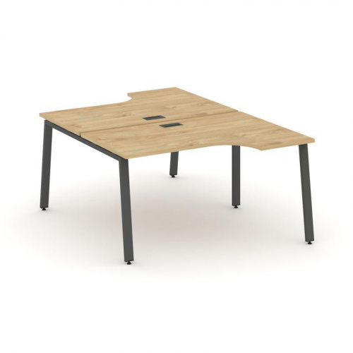 Style Project Рабочая станция эргоном. SN-6A.DRPA-002 Тиквуд Светлый/Металл Антрацит 1580*1232/1992* фото 28