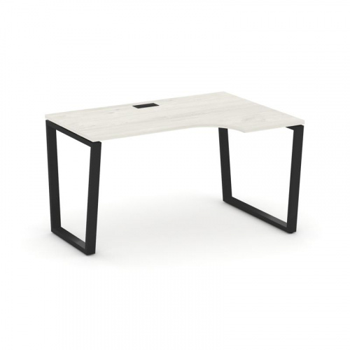 Style Project Стол рабочий эргоном. SN-6T2.SPA-012(R) Акация Лорка/Металл Антрацит/Заглушка Пластик фото 6