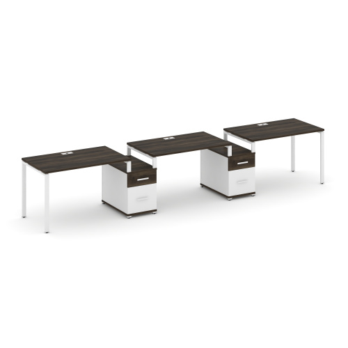 Бенч-система на 3 места с 2 опорными тумбами Concept CN.ORS-330 фото 10