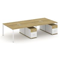 Бенч-система на 4 места с 2 опорными тумбами Concept CN.DRS-324