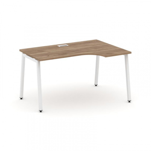 Style Project Стол рабочий эргоном. SN-4A.SPA-001(R) Белый/Металл Белый 1380*600/980*750 фото 21