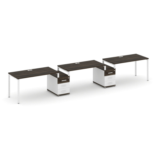 Бенч-система на 3 места с 2 опорными тумбами Concept CN.ORS-327 фото 10