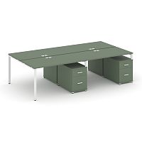 Бенч-система на 4 места с 2 опорными тумбами Concept CN.DRS-323