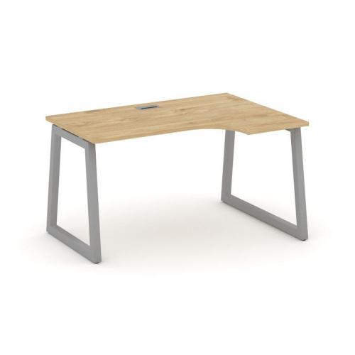 Style Project Стол рабочий эргоном. SN-5T1.SPA-012(R) Акация Лорка/Металл Антрацит/Заглушка Пластик фото 2