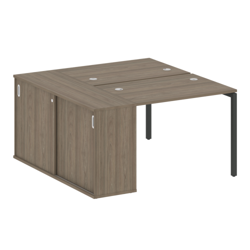 Бенч-система с шкафом-купе на П-обр. м/к Metal System Quattro 40БП.РС-СШК-1.1 Бенч-система с шкафом-купе на П-обр. м/к Metal System Quattro 40БП.РС-СШК-1.1