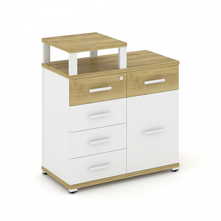 Тумба приставная с 5 ящиками Concept CN.TSP-017 W