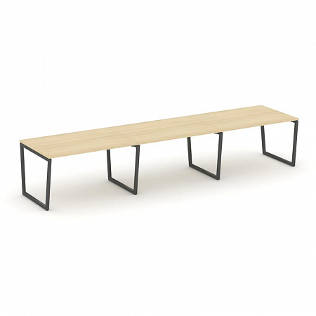 Style Project Стол переговорный SN-4T2.SPRG-023.3 Акация Лорка/Металл Антрацит 4410*980*750