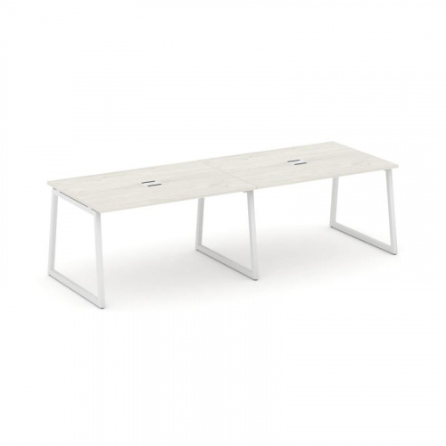 Style Project Стол переговорный SN-4T1.SPRG-012 Акация Лорка/Металл Антрацит/Заглушка Металл Антраци фото 13