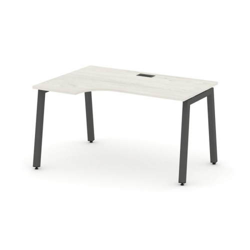Style Project Стол рабочий эргоном. SN-5A.SPA-021(L) Дуб Табак/Металл Белый 1380*800/980*750 фото 16