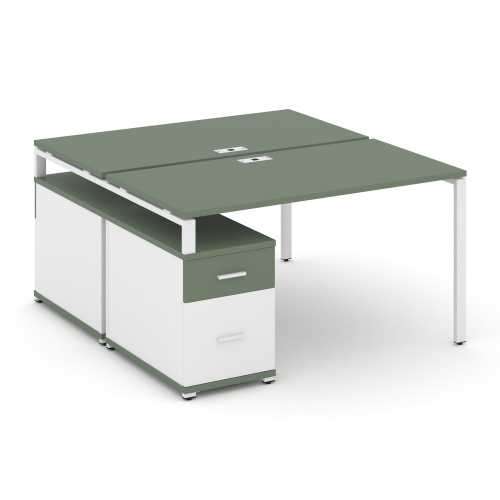 Бенч-система на 2 места с опорной тумбой Concept CN.DRS-308 фото 4