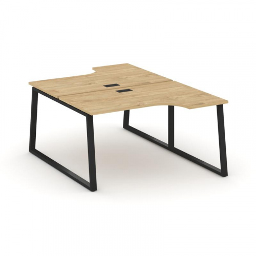 Style Project Рабочая станция эргоном. SN-6T1.DRPA-022 Акация Лорка/Металл Антрацит/Заглушка Пластик