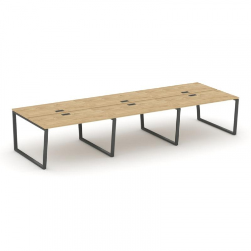 Style Project Рабочая станция 2-х сторон. SN-6T2.DRS-074 Акация Лорка/Металл Антрацит/Заглушка Пласт фото 22