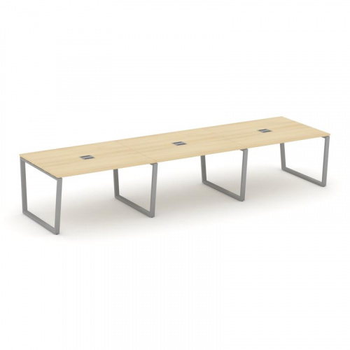 Style Project Стол переговорный SN-6T2.SPRG-052 Акация Лорка/Металл Антрацит/Заглушка Металл Антраци фото 20