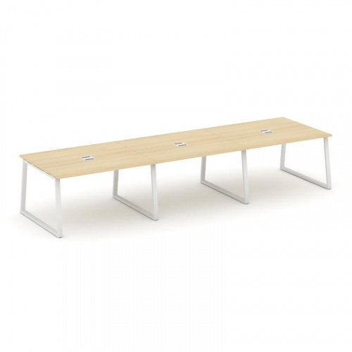 Style Project Стол переговорный SN-6T1.SPRG-052 Акация Лорка/Металл Антрацит/Заглушка Металл Антраци фото 22