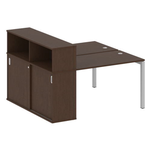 Бенч-система с шкафом-купе на П-обр. м/к Metal System Quattro 50БП.РС-СШК-2.2 фото 9