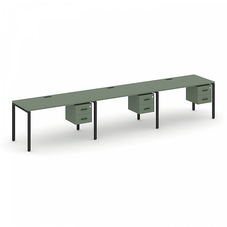 Бенч-система на 3 места с подвесными тумбами Concept CN.ORS-136