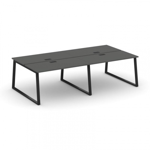 Style Project Рабочая станция 2-х сторон. SN-6T1.DRS-053 Акация Лорка/Металл Антрацит/Заглушка Пласт фото 4