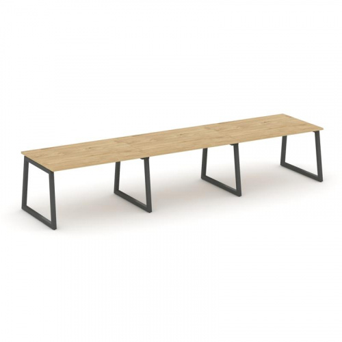 Style Project Стол переговорный SN-5T1.SPRG-023.3 Акация Лорка/Металл Антрацит 4410*980*750 фото 8