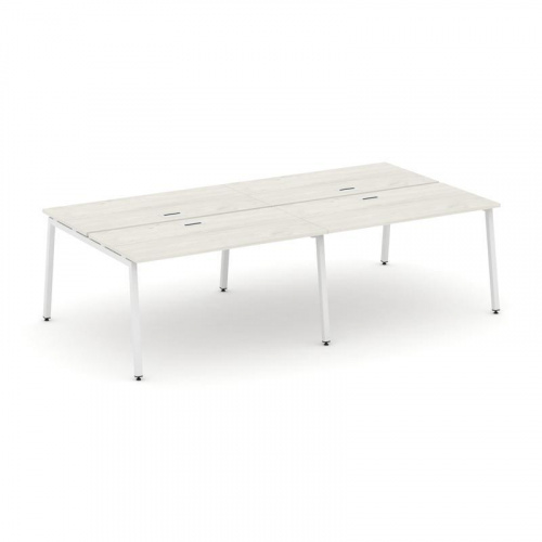 Style Project Рабочая станция 2-х сторон. SN-4A.DRS-044 Вяз Благородный/Металл Белый 3160*1432*750 фото 18