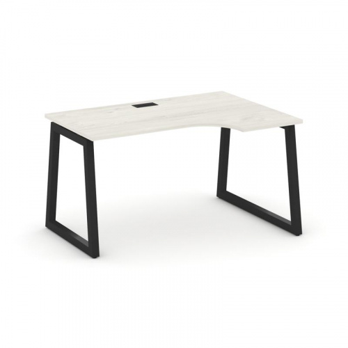 Style Project Стол рабочий эргоном. SN-5T1.SPA-012(R) Акация Лорка/Металл Антрацит/Заглушка Пластик фото 8