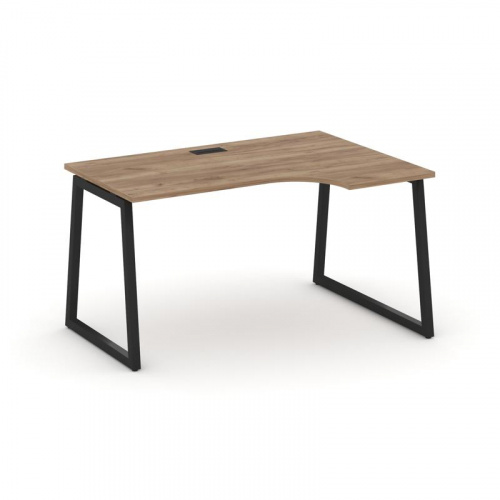 Style Project Стол рабочий эргоном. SN-4T1.SPA-002(R) Акация Лорка/Металл Антрацит/Заглушка Пластик фото 6 Style Project Стол рабочий эргоном. SN-4T1.SPA-002(R) Акация Лорка/Металл Антрацит/Заглушка Пластик фото 6