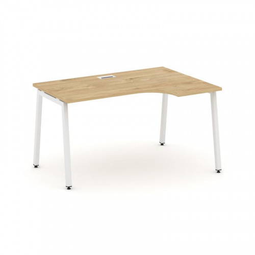 Style Project Стол рабочий эргоном. SN-4A.SPA-001(R) Белый/Металл Белый 1380*600/980*750 фото 19