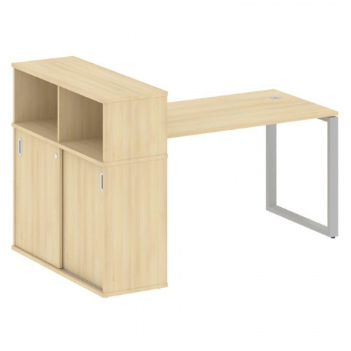 Стол письменный с шкафом-купе на О-обр. м/к Metal System БО.РС-СШК-3.3 фото 15