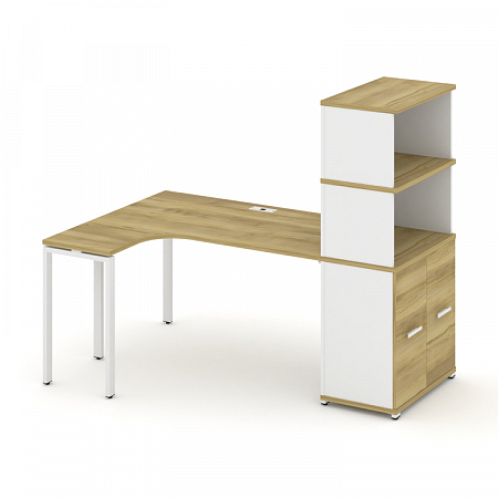 Стол эргономичный с опорным распашным шкафом Concept CN.SA-215(L)