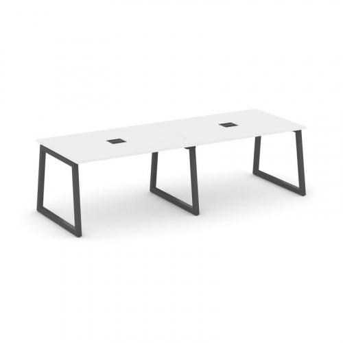 Style Project Стол переговорный SN-5T1.SPRG-012 Акация Лорка/Металл Антрацит/Заглушка Металл Антраци фото 26