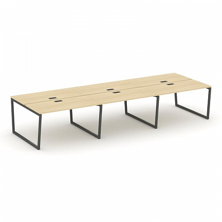 Style Project Рабочая станция 2-х сторон. SN-4T2.DRS-061 Акация Лорка/Металл Антрацит/Заглушка Пласт