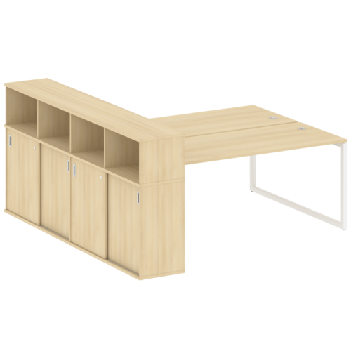 Бенч-система с шкафом-купе на О-обр. м/к Metal System Quattro 40БО.РС-СШК-4.5 фото 15