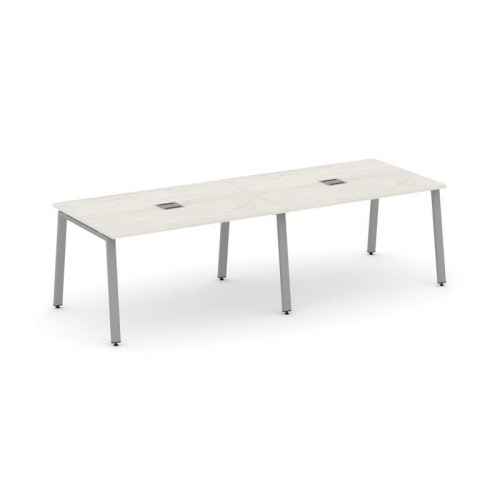 Style Project Стол переговорный SN-6A.SPRG-011 Дуб Табак/Металл Белый 1960*980*750 фото 14