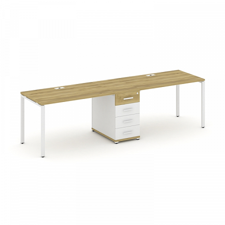 Бенч-система на 2 места с 1 опорной тумбой Concept CN.ORS-402