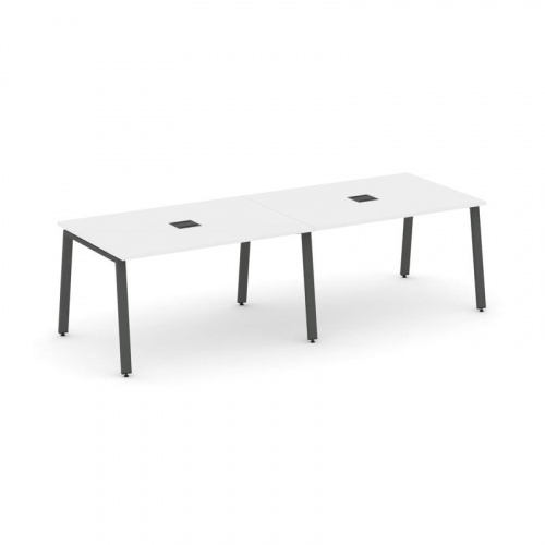 Style Project Стол переговорный SN-6A.SPRG-011 Дуб Табак/Металл Белый 1960*980*750 фото 17