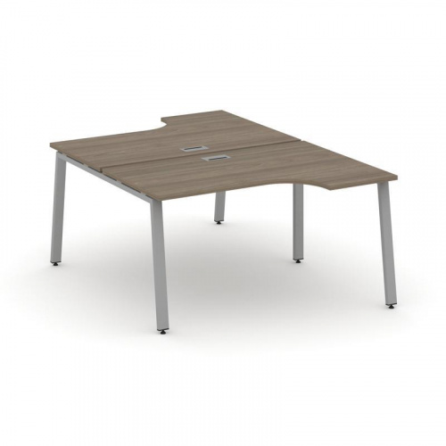 Style Project Рабочая станция эргоном. SN-6A.DRPA-002 Тиквуд Светлый/Металл Антрацит 1580*1232/1992* фото 3