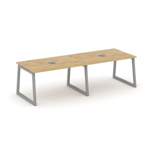 Style Project Стол переговорный SN-5T1.SPRG-012 Акация Лорка/Металл Антрацит/Заглушка Металл Антраци фото 2