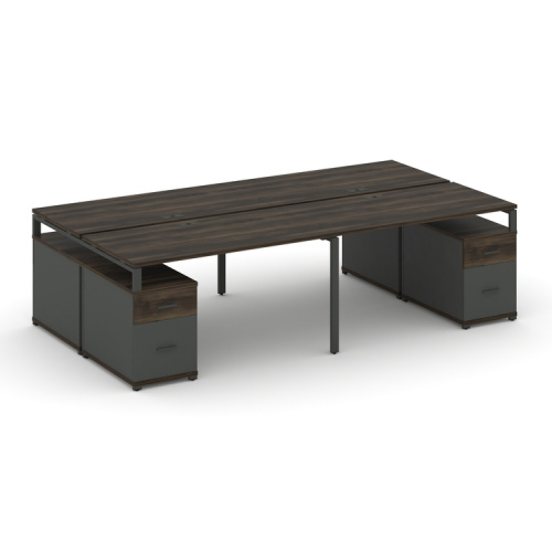 Бенч-система на 4 места с 2 опорными тумбами Concept CN.DRS-330 фото 3