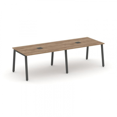 Style Project Стол переговорный SN-6A.SPRG-011 Дуб Табак/Металл Белый 1960*980*750 фото 22