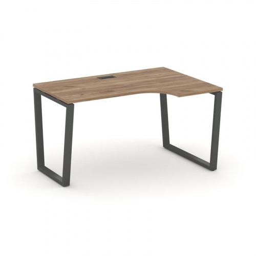 Style Project Стол рабочий эргоном. SN-6T2.SPA-012(R) Акация Лорка/Металл Антрацит/Заглушка Пластик фото 23